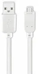 Usb 2.0 Hi-speed Anschlusskabel A/micro-b 95143, 1,8 M, Wei&szlig; - Goobay
