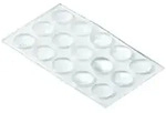 Hettich - Anschlagpuffer 2,5 X 8,0 Mm Kunststoff Transparent - 30 St&uuml;ck T&uuml;rstopper