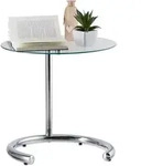 Relaxdays - Kaffeetisch H&ouml;henverstellbar Bis 70 Cm, Runder Wohnzimmertisch,
