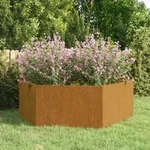 Pflanzk&uuml;bel Rostig 138x120x45 Cm Cortenstahl - Vidaxl