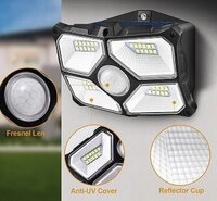 Led Solar Wandleuchte "swl 722" Pir Bewegungsmelder, 72 Leds, Ip65