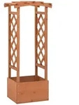 Pflanzkasten Mit Spalier 49x39x117 Cm Tannenholz Vidaxl