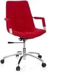 B&uuml;rostuhl / Drehstuhl Saranto Stoff Rot Hjh Office