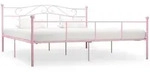 Prolenta Premium Bettgestell Rosa Metall 180x200 Cm