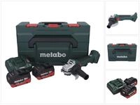 Metabo W 18 L Bl 9-125 Akku Winkelschleifer 18 V 125 Mm Brushless + 2x Akku 8,0 Ah +