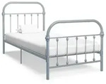 Bettgestell Grau Metall 90&times;200 Cm Vidaxl