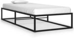 Bettgestell Schwarz Metall 100x200 Cm Vidaxl