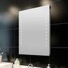 Bonnevie - Badspiegel,Wandspiegel mit LED-Leuchten 60×80 cm vidaXL