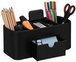 Stiftehalter, Schreibtischorganizer In Lederoptik, 7 F&auml;cher, Edler Organizer, Hxbxt
