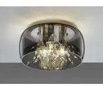 Trio Lighting - Kristall Deckenleuchte Crystel Glas Chrom Verspiegelt & Rauchglas