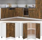 K&uuml;chenschrank Lyon R&auml;uchereiche 75,5x75,5x81,5 Cm Holzwerkstoff Vidaxl