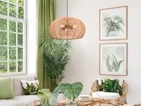 Trio - Gro&szlig;e Pendelleuchte Inga 3 Flammig Korbgeflecht Aus Rattan, &Oslash; 50cm