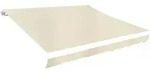 Markisenbespannung Canvas Creme 4x3 M (ohne Rahmen) Vidaxl