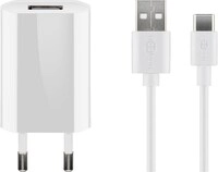 Goobay - Usb-c&trade;-ladeset (5 W), Netzteil Mit Usb-c&trade;-kabel, 1 M, Wei&szlig;.