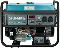 4500 W Gas- U. Benzin-generator Stromaggregat Stromerzeuger Ks 5000e G 2x16a