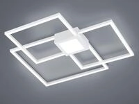 Trio Lighting - Gro&szlig;e Led Deckenleuchte Hydra Dimmbar & Extra Flach Wei&szlig;, Breite