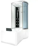 Acquavapore - Kombination Badewanne Dusche K55-l03-ec Duschtempel 170x100 Cm