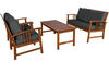 Gartenmöbel Set Atlas Holz FSC®-zertifiziert wetterfest 300kg Belastbarkeit Tisch