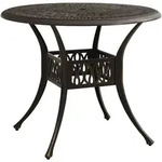 Vidaxl Garden Table Bronze 90x90x74 Cm Cast Aluminium