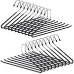 Hosenb&uuml;gel 20er Set, Rutschfest, Kleiderb&uuml;gel F&uuml;r Hosen, Gummiert Aus Metall,
