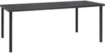 Outdoor-esstisch Anthrazit 190x90x74 Cm Stahl - Vidaxl