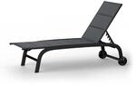 Limala Sonnenliege Lounger Stahl/aluminium Textilene 150 Kg Mobil