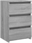 Nachttisch Grau Sonoma 40x35x62,5 Cm Holzwerkstoff Vidaxl