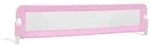 Kleinkind-bettschutzgitter Rosa 180x42 Cm Polyester Vidaxl