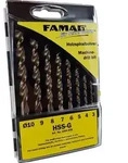 Famag Holzspiralbohrersatz 8-teilig D=3,4,5,6,7,8,9,10 Mm In Kassette 1594838