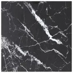 Tischplatte Schwarz 60x60 Cm 6 Mm Hartglas In Marmoroptik Vidaxl