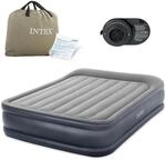 64136nd Durabeam Pillowrestraised Luftbett (l X B X H) 203 X 152 X 42 Cm Grau - Intex