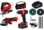 Einhell Akku-bohrschrauber Te-cd 18/40 Li + Akku-winkelschleifer Tc-ag 18/115 Li +
