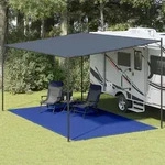 Vidaxl Tent Carpet 300x600 Cm Blue Hdpe