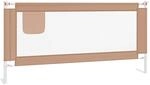 Kleinkind-bettschutzgitter Taupe 190x25 Cm Stoff Vidaxl