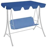 Ersatzdach F&uuml;r Hollywoodschaukel Blau 188/168x145/110 Cm Vidaxl