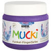Kreul Mucki Funkel-Fingerfarbe Zauberlila 150 ml Kinderbasteln