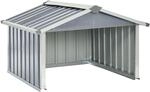 Rasenm&auml;her Garage 92x97x63 Cm Verzinkter Stahl Grau Vidaxl