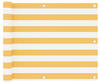 Bonnevie - Balkon-Sichtschutz,Balkonverkleidung Weiß und Gelb 90x300 cm