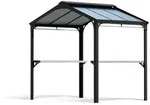 Palram-canopia - Aluminium Grillpavillon Austin Bbq 2400 Anthrazit 181x240x249 Cm