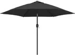Sonnenschirm Mit Metall-mast 300 Cm Anthrazit Vidaxl