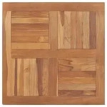 Tischplatte Massivholz Teak Quadratisch 80&times;80&times;2,5 Cm - Vidaxl