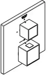 Grohtherm Cube Thermostat-brausebatterie F&uuml;r Rapido - Grohe