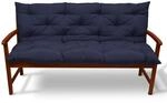 Bankauflage Flair Br Dunkelblau, 150x100x10cm - Beautissu