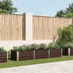 Garten-hochbeet Braun 240 X 80 X 45 Cm Verzinkter Stahl Vidaxl