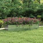 Garten-hochbeet 240x80x45 Cm Verzinkter Stahl Silber Vidaxl