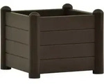 Garten-hochbeet Pp Mokka 43x43x35 Cm Vidaxl