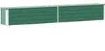 Garten-hochbeet Verzinkter Stahl 320&times;40&times;45 Cm Gr&uuml;n Vidaxl