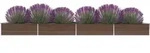 Garten-hochbeet Verzinkter Stahl 600x80x45 Cm Braun - Vidaxl