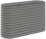 Hochbeet Verzinkter Stahl 114x40x68 Cm Grau Vidaxl