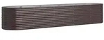 Hochbeet Pulverbeschichteter Stahl 368x80x68 Cm Braun - Vidaxl